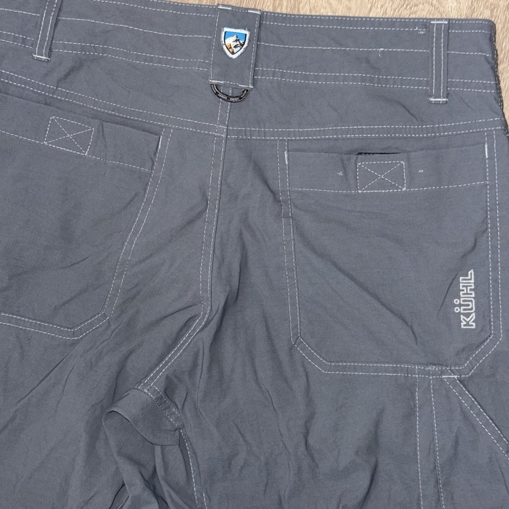 Kuhl Renegade Pants Men's 30x30 Dark Grey Performance Cargo Nylon Stretch